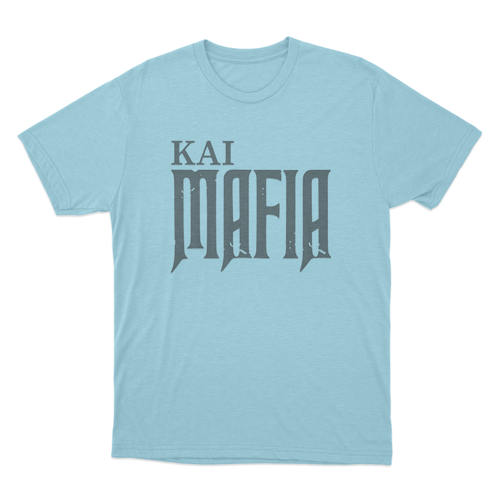 Kai Mafia Unisex T Shirt Sky Blue Kai Mafia Unisex T Shirt Sky Blue