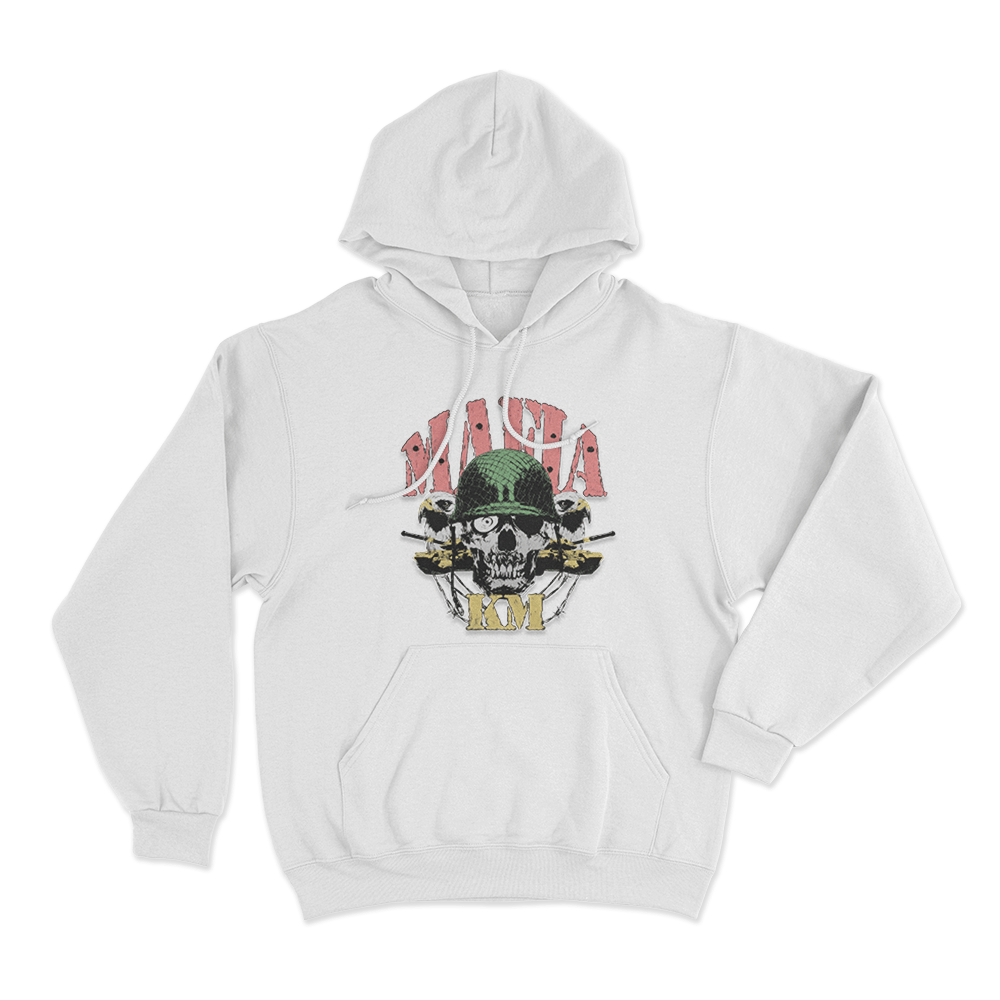 Mafia KM Unisex Hoodie White Mafia KM Unisex Hoodie White